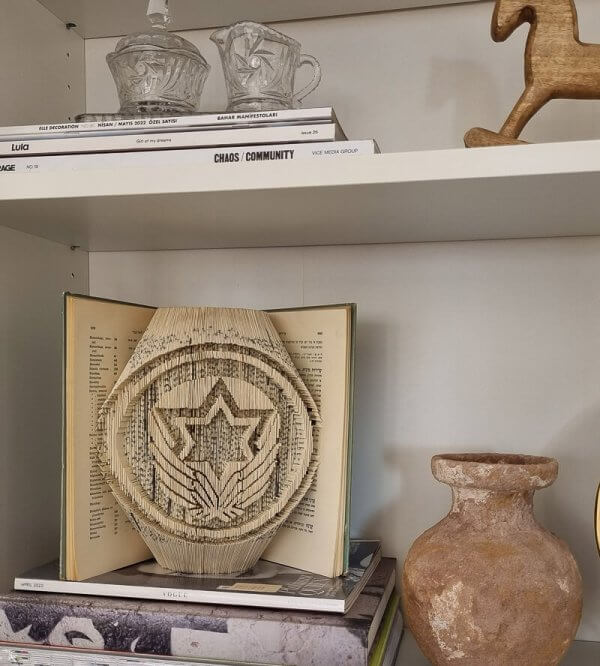 ספר מקופל חיל האוויר - מתנה לגבר אומנות ישראלית מבית שאגא